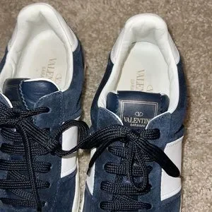 スニーカー 25ss Valentino Garavani Navy Blue Canvas Slip Ons s-l400.jpg